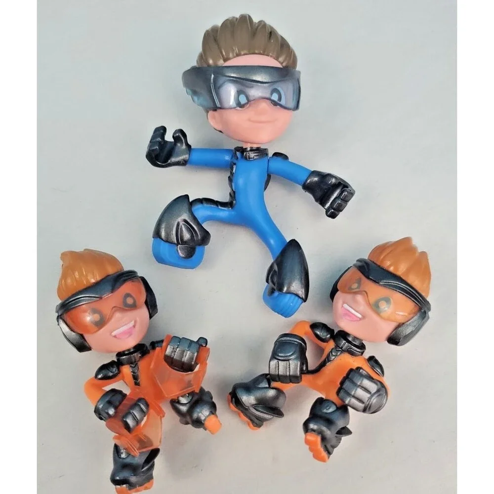 Ninja Kidz TV Action Figure Lot of 3 Mini Figures 2.5